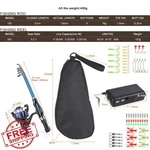 Leo Kids Telescopic Fishing Rod Reel Combo Carry Bag Youth. Fixed Price $34.99.