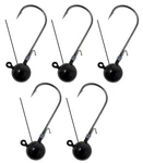 5-PACK 97% Tungsten Ball Jig Heads For Bass Walleye Fishing Sinker Lures. Fixed Price $25.87.