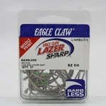 Eagle Claw L145BU Lazer Sharp Barbless Fishing Hooks Size 5/0 27 Pack. Fixed Price $6.99.