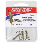 Eagle Claw 2X Treble Soft Bait Hook With Spring Bronze 3 Units. Fixed Price $12.00.