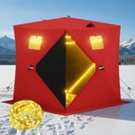 Pop Up Ice Fishing Shelter And Insulated Tent With 49FT Led Light St. Fixed Price $202.82.