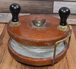 Vintage Large 1920S Peetz Tackle Ltd Mahogany Wood & Brass 6 Inch Fishing Reel. Fixed Price $99.95.
