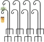 32 Inch Shepherd Hooks For Outdoor 8 Pack, Adjustable Garden Hanging. Fixed Price $52.40.