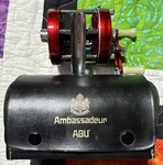 Abu Garcia Ambassadeur 5000A Red Bait Casting Reel Made Sweden With Case. Fixed Price $89.99.