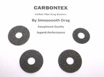 Daiwa Reel Part Sealine SG47LC3B (4) Smooth Drag Carbontex Washers #SDD106. Fixed Price $18.40.