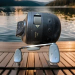 Shakespeare Tiger Spincast Fishing Reel Heavy Ratio 3.2:1 With Line Smooth. Fixed Price $10.89.