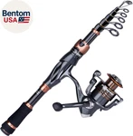 Fishing Rod And Reel Combos, Bronze Warrior Toray IM6 Carbon Matrix Telescopic. Fixed Price $52.64.