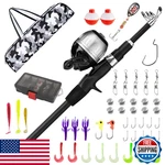 Widden Kids Fishing Pole Youth Rod And Reel Combo - Telescopic Portable. Fixed Price $58.31.
