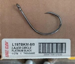50 Eagle Claw Lazer Circle Hooks Size 8/0 Black L197BKM Bulk Free Shipping. Fixed Price $33.99.
