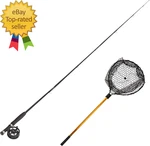 Fly Fishing Rod And Reel Combo Set Includes Carrying Case, Flies, Line. Fixed Price $109.54.