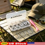 Twist Lock Weedless Weighted Hooks For Soft Plastic Swimbaits Fishing Lure. Fixed Price $12.99.