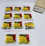 Vintage Water Gremlin Rubber Core Sinkers PRC-0 1/4 Oz Lot 11 Bags Usa. Fixed Price $29.69.