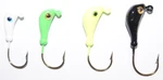 Banana Jigs, Painted Body, Eagle Claw 413CAT Hooks, (8) Sizes, 10 Per Pack. Fixed Price $10.59.
