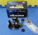 Okuma Magda Pro Line Counter Trolling Reel 15DX. Fixed Price $49.95.