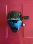 Shakespeare Amphibian Spincast Fishing Reel Blue/black Used. Fixed Price $15.99.
