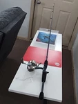 Spincast Fishing Rod Shakespeare Lady 5'6' Med 6-12LB And Reel Synergy. Fixed Price $32.00.
