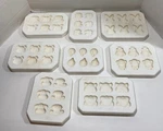 1992 & 1993 Dona's Company Button Covers, Ceramic Molds, Solid Pour. Fixed Price $18.97.