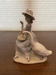 Beautiful Vtg Lladro Trying To Eat Glossy Figurine #5034 9.5"H. Fixed Price $79.99.