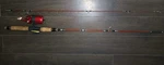 Vintage True Temper Uni-spin Muliti-tip Two-piece Fishing Rod 63L. Fixed Price $85.00.