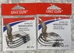 2 Packs Eagle Claw Weedless Hooks Size 3/0. Fixed Price $10.99.