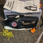 Vintage Popeil Pocket Fisherman Handheld Folding Fishing Rod & Reel Combo W/ Box. Fixed Price $28.98.