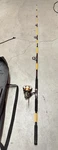 Master Long Spinning Rod & Reel Combo Black/yellow Pre-spooled Eva Handle. Fixed Price $30.50.