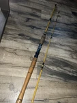 Vintage Eagle Claw Starfire SFTM329 2PC 7 6 Foot Trolling Fishing Rod. Fixed Price $39.00.