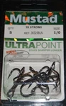 5 Pack Mustad 36329BLN-10 Size 1/0 Elite Treble Hooks 3X Strong Premium Musky. Fixed Price $6.29.