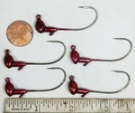 5PC-SHAKEY Head Jig -1/8.OZ Red Bug- 3/0 Gamakatsu #111 Hook. Fixed Price $11.99.