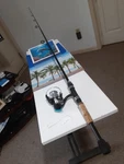 Spinning Fishing Rods Zebco Spyn 6'6" Med 6-12LB And Reel 13 Ambition. Fixed Price $48.00.