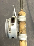 Vintage Rod,fiberglass,brass,copper,early Martin Auto Fly Wate Fish REEL#27,GIFT. Fixed Price $189.98.