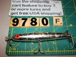V9780 Bomber Spin Stick Wooden Topwater Fishing Lure. Fixed Price $10.95.