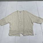American Eagle Ivory Boho Floral Embroidered Pom Trim Kimono Womens Size. Fixed Price $12.60.