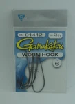 Gamakatsu 01412 2/0 Worm Hook Needle Point Straight Sliced Shank 6CT. Fixed Price $7.89.