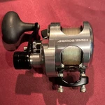 Okuma Andros 12NSIIA Silver Black Dual-speed Metal Fishing Reel. Fixed Price $295.00.