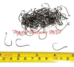 100 Size #4 Circle Hooks Black Nickel High Carbon Sport Octopus 2X Strong. Fixed Price $9.89.