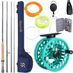 Sougayilang Fly Fishing Rod And Reel Combo - 5/6 Weight 9FT Graphite Die. Fixed Price $137.91.