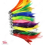 4" Mini Feather 1/2OZ Bullet Chrome Head Trolling Tuna Squid Skirt New. Fixed Price $289.88.