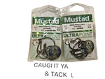 2 Pkgs 7EA Mustad 39950 Ultra Point Demon Perfect Circle Hook 3X Strong 5/0 6/0. Fixed Price $16.99.