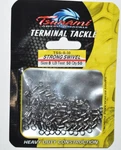 Tsunami Black Strong Swivel Size 8 50LB Test Per Pack. Fixed Price $5.95.