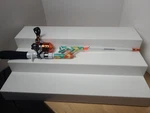 Profishiency Teal Splat Pocket Fishing Baitcast Rod Reel Combo Tiny Telescoping. Fixed Price $17.49.