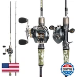 Sougayilang Baitcaster Combo 2-PIECE M/mh 3024TON Graphite Rod 7.01 Gear Ratio. Fixed Price $123.34.