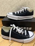 New In Box Youth Black Low Converse Sneakers All Star Chuck Taylor Size 4. Fixed Price $32.00.