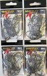 100 Matzuo Fishing 143012 Black Extra Wide Sickle J-bend Worm Hooks Sz. 5/0. Fixed Price $16.99.