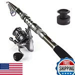Sougayilang Spinning Fishing Rod And Reel Combos Portable Telescopic Pol. Fixed Price $72.25.