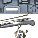 Zebco Combo Kit Fishing Rod Reel Case Piece Pole Model 4298 5'6" Push Button. Fixed Price $59.95.