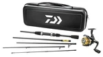 Daiwa Carbon Case Freshwater Travel Combo. Fixed Price $89.99.