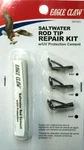 Eagle Claw Saltwater Rod Repair Kit - Pack Of 3 Black Tips & Cement #swtaec. Fixed Price $10.99.