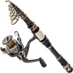 Plusinno Fishing Rod And Reel Combos - Carbon Fiber Telescopic (FVS035724). Fixed Price $39.99.
