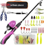 Urban Deco Kids Fishing Pole Set Portable Telescopic Rod Reel. Fixed Price $34.74.